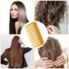 Mini Wide Tooth Comb, Small Travel Detangling Comb Pocket Curly Hair Comb Portable Styling Comb Shower Wet Comb for Women, Beard Comb for Men, No Handle Design (1 Pack）