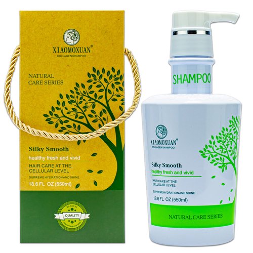 Xiaomoxuan Organic Tea Tree Oil Shampoo - Moisturizing for Dry Hair, Scalp Treatment, Sulfate-Free - Collagen Bond for Oily Scalp and Ends