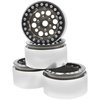 4Pack ShareGoo Aluminum Alloy 1.9" Beadlock Wheel Rims Hubs Compatible with Traxxas TRX4 Axial SCX10 RCAWD D90 D110 Tamiya CC01 1/10 RC Crawler Car (Titanium)