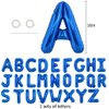 TONIFUL 16 Inch Blue Letter A-Z Balloons,Custom Phrase Mylar Foil Alphabet Letter DIY Personalized Phrase Banner for Birthday Anniversary Celebration Graduation Party Supplies Decoration (26 Pieces)