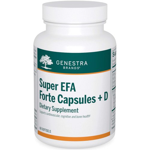Genestra Brands Super EFA Forte Capsules + D | Fish Oil Formula to Support Cognitive, Cardiovascular, and Joint Health | 60 Softgels