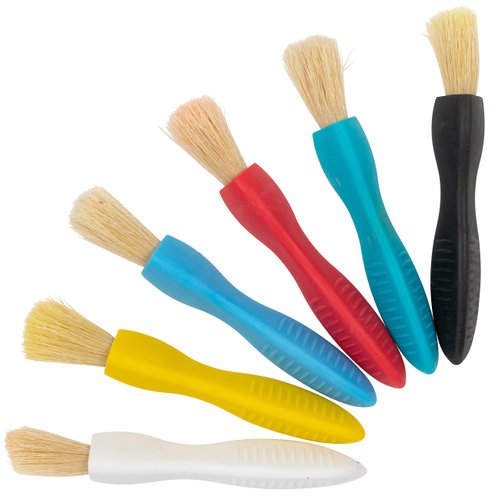 READY 2 LEARN Triangle Grip Paint Brushes - Set of 6 - 1 Size - 18m+ - Easy to Grip Paint Brushes...