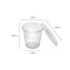 Party Essentials Squeezable Plastic Gelatin/Jello Shot Glasses/Portion Souffle Cups/Condiment Sauce Containers with Lids, 50 Sets, 2 oz. Clear (N502346)