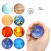 Pllieay 16PCS Solar System for Kids, Solar System Planets Toys - Eight Planets Bouncy Balls+Planetary Flashcards for Kids Party Favors, Educational Space Toys