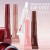 KTouler Glossy Lip Butter Tint,Moisturizing Non-stick Cup Liquid Lip Gloss,5 Color Natural Plumping Lip Tint,Mirror Toot Lip Gloss for Women