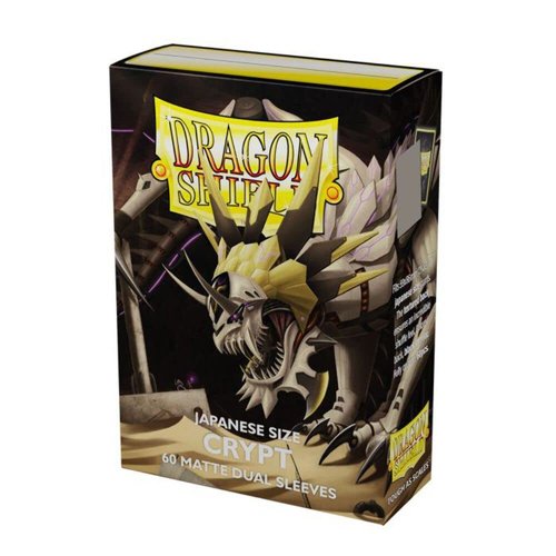 Arcane Tinmen Dragon Shield Sleeves– Matte Japanese: Dual Crypt 60CT- Card Sleeves are Smooth & Tough - Compatible with Yugioh & Cardfight Vanguard (AT-15152)
