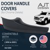AJT DESIGN Car Door Handle Cover for Toyota Tacoma (2016-2023) | Door Handle Cover for Chrome Delete | ABS Plastic Front & Back Interior Car Door Handle Cover| Simply Snap On | Black | Made in USA