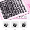 Uranian DIY Cluster Eyelash Extensions 110pcs Individual Lashes Black Natural D Curl Faux Mink Lashes 10-14mm Mix Length Clusters False Eyelashes for Women and Girls