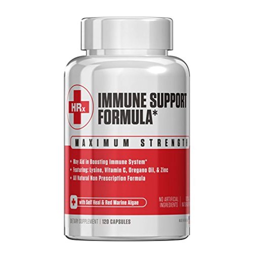 Re+Gen Nutrition Immune Support Supplement for Adults, Natural Capsules with Zinc, Vitamin C, L lysine Amino Acid & Oregano Oil for Strong Immunity Health in Men & Women, 120 Capsules