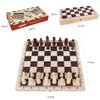 GOTHINK Wooden Chess, Checker, and Backgammon 3 in 1 Board Game Set,Classic Traditional Travel Night Toy and Game Gift Set for Kids Adults Senior Family