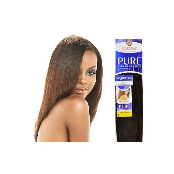 MilkyWay Human Hair Weave Pure Yaki [12"] #2