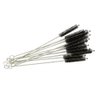 Honbay 12PCS Straw Cleaner Brushes, Super Soft Nylon Bristles and Stainless Steel Handle, Nylon Skinny Pipe Tube Cleaner - 10mm bristles x 200mm long (Black)