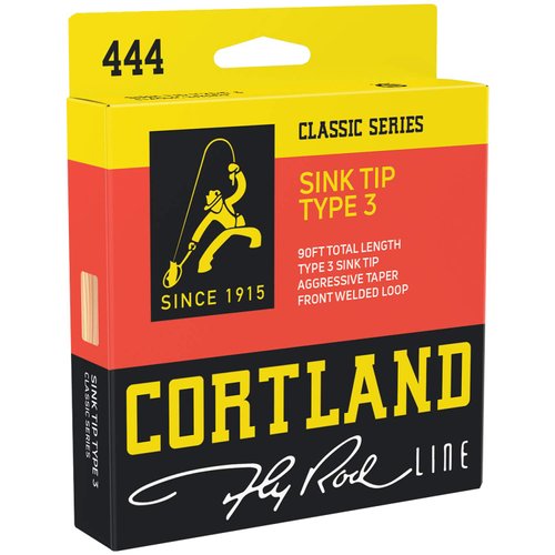 Cortland Line WF6F/S Sink Tip Fishing Line, Brown/Peach