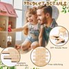 Sintuff 200 Pcs Miniature Dollhouse Flooring Mini Wooden Dollhouse Floor Boards 1 12 Scale Dollhouse Accessories Geometric Bamboo Doll House Furniture Wood Floor Board for Model Decor (Beige)