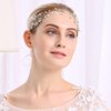 Salliy Wedding Hair Comb Silver Leaf Bridal Hair Piece Silver Rhinestone Hair Accessories for Women and Girls (K)