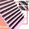 DIY Lash Extension Kit 200pcs 8-16mm 50D DIY Lash Clusters with Lash Bond and Seal & Lash Tweezers Individual Lashes D Curl Eyelash Extension Kit for Self Application at Home (50D KIT)