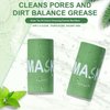 MISS OCEAN Green Tea Deep Cleanse Mask for Face,Blackhead Remover Face Mask,Poreless Deep Cleanse Mask Stick for Purifying,Moisturizing,Oil Control Reduce for Women and Men,2PCS