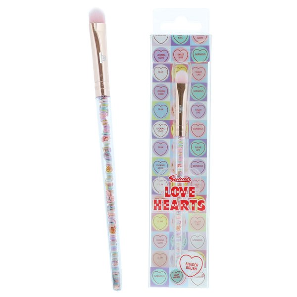 Love Hearts Vegan Friendly, Baby Pink Eye Shadow Brush - Filled