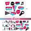 Music Temporary Tattoos Stickers (94 Styles), Mixed Style Hand Wrist Body Art for Kids Boys Girls Birthday Gifts Disco Music Party Supplies Decorations Favors