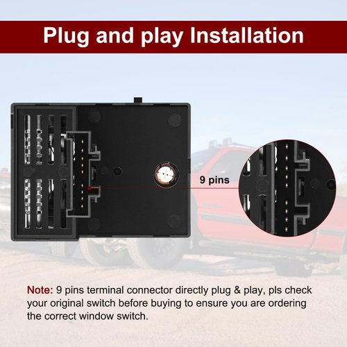 CMRDQD 15755595 Headlight Switch Headlamp Dimmer Switch for 1999-2002 Chevy Avalanche Silverado Suburban Tahoe GMC Sierra Yukon 1500 2500 3500 Instrument Panel Dimmer Switch