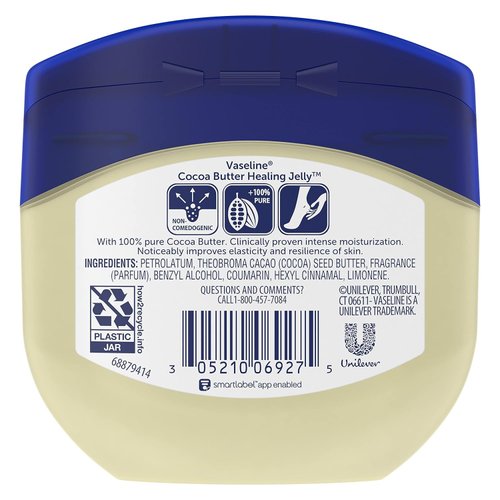 Vaseline Petroleum Jelly, Cocoa Butter, 7.5 Ounce (Pack of 2)