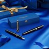 Waterman Expert Rollerball Pen Gloss Black with 23k Gold Trim Fine Point Black Ink Gift Box