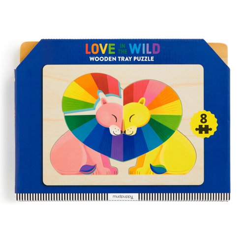 Mudpuppy Love in The Wild Wooden Tray Puzzle