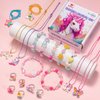 xFFFun Little Girls Jewelry Ages 4-6, Kids Unicorn Play Jewelry Set, Rings Necklaces Bracelets for Toddler Girl 3-5 6-8, Princess Costume Dress Up Childrens Jewelry 5-7, Gifts for 3 4 5 6 7 8 Year Old