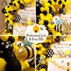 ALL-IN-1 Bee Balloons Arch & Garland Kit – Yellow and Black Balloons for Bumble Bee Party – What Will It Bee Gender Reveal, Honey Bee Baby Shower, Bee Birthday Party Decorations & Supplies