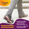 Samurai Insoles Ninjas Plantar Fasciitis Relief Arch Support Shoe Insoles, Women 9 to 9.5, Men 7 to 7.5, Purple