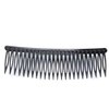 12 Pcs Black Plastic Side Hair Combs with 24 Teeth Hair Comb Clip DIY Hair Accessories for Women and Girls