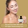 Clear Beauty 24K Gold and Collagen Night Face Moisturizer - Reduces Age Spots, Fine Lines & Wrinkles, Lifting & Firming Night Cream - Cruelty Free Korean Skin Care For All Skin Types