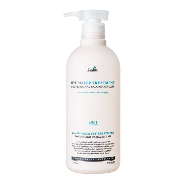 LA'DOR Hydro LPP Keratin Hair Treatment - Anti Frizz Conditioner Mask for Dry, Damaged, Color Treated, Gray Hair - Hydrolyzed Collagen (1. 17.9 Fl Oz)