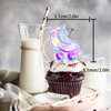 18pcs Glitter Roller Skates Dessert Cupcake Topper Children Boy Girl Happy Birthday Party Decorations 80s 90s Retro Hip Hop Roller Skating Theme Decor Supplies