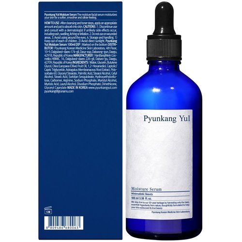 PYUNKANG YUL Moisture Serum for Face - Korean Face Serum with Oriental herbs and Olive Oil giving Oil and Water Balance and Skin Calming Effect - Moisturizer for Oily and Combination Skin - 3.4 Fl Oz