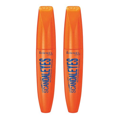 Rimmel long last volume, Waterproof Mascara, Black, 2 Count