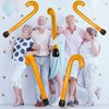 2 Pcs Old Man Inflatable Canes Funny Old Age Costume Accessories Retirement Party Decorations Joke Over The Hill Gag Gifts for Kids,100th Day of School, Senior Retirement, Halloween