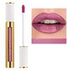 MAKI YIKA Metallic Pink Lipstick Long Lasting Bright Pink Lipsticks for Women, High Shine Glitter Lipstick No Smudge Transferproof Full-Coverage Liquid Lip Gloss (BR01 Love Story)