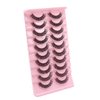 VGTE False Eyelashes Russian Strip Lashes D Curl Wispy Fluffy Natural 3D Faux Mink Lashes 10 Pairs Pack (3D T20)