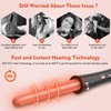 Curling Iron Set, USHOW 6 in 1 Curling Wand Set Hair Iron Kit Instant Heat Up Hair Curler with 6 Interchangeable Tourmaline Ceramic Barrels (0.35'' to 1.25'') Temperature Adjustments, with Gloves