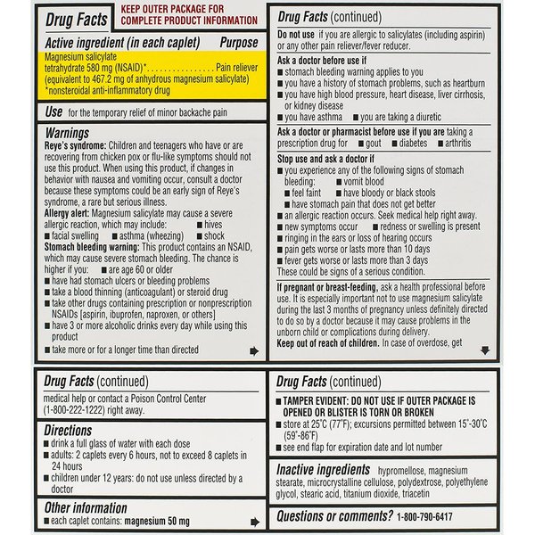 Doans Extra Strength Pain Reliever 24 Count (Pack of 4)