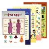 Yoruba Language Foundation Educational Posters for Education of Kids and Toddlers for Teaching and Learning Yoruba Alphabets, Numbers, Body Parts, Clothing and Greetings (Pack of 5-11 x 17 inch)