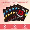 13th Birthday Decorations for Boys Red Black 13th Birthday Party Supplies Plates Napkins Set Disposable official 13 teen Party Supplies for Kids Boys Teenager Favors