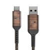 House of Marley Rewind USB-C to USB-A Cable: Braided Charging Cable, USB-IF and MFI-Certified, 10ft Long, Made with Sustainable Materials