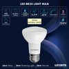 LUXRITE BR20 LED Bulb, 45W Equivalent, 3500K Natural White, Dimmable, 460 Lumens, R20 LED Flood Light Bulb 6.5W, Energy Star, Damp Rated, E26 Base, Perfect for Recessed and Track Lighting (12 Pack)