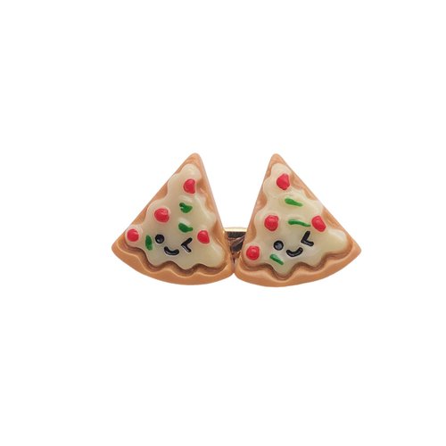 2PCS Funny Food Hair Clips Cute Hairpins Duckbill Hair Accessories for Women Girls Smiley Pizza