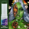 FOCALLURE Face Body Paint Stick,Eye Black Stick for Sports,Face Painting Kit Professional Hypoallergenic Foundation Makeup for Halloween Cosplay SFX Costume Party,Green Goblin