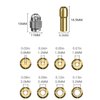 Drill Chuck Collet Set for Dremel, 1/32" to 1/8" Replacement 4486 Drill Keyless Bit Chuck Shank Rotary Tool Quick Change Adapter with Replacement 4485 Brass Quick Change Rotary Drill Nut Tool Set