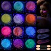Teenitor 12 Colors Fine Face Glitter Gel Body Glitter Gel, Glow in The Dark Glitter Gel, Glow in The Dark Face Paint, UV Black Light Glitter, Face Sparkles for Raves Concerts Festivals