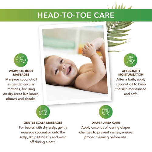 Organic Harvest Cold Pressed Extra Virgin Coconut Oil | For Hair & Skin | For Men & Women | Ideal For All Type Skin & Hair Growth|100% American Certified Organic - 200ml